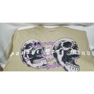 Rawgear Savage Your Mind Tee 2XL Gym Reaper Tan Beige New